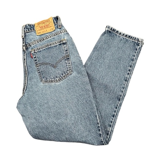 Levi’s Relaxed Fit Tapered Leg 550 Jeans Size 10 REG M Medium Blue Wash - Picture 1 of 10